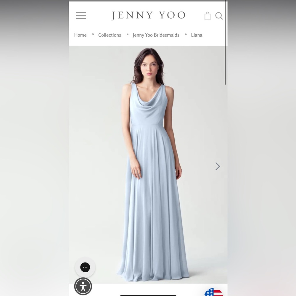 Jenny Yoo Liana Whisper Blue Dress